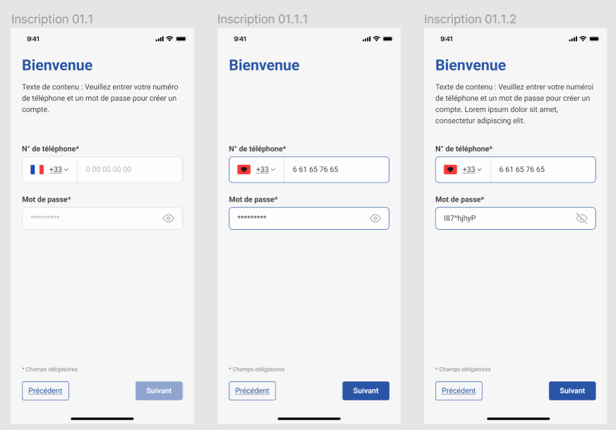 Account Creation Screen