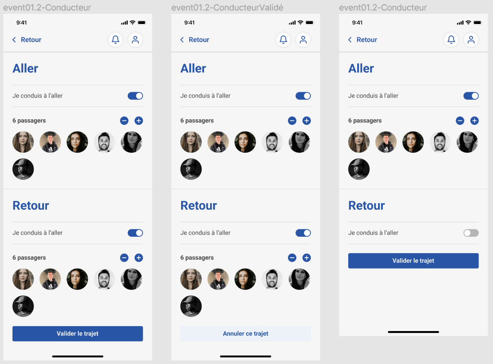 Event Driver View Screen
